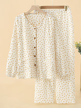 V Neck Floral Nuaring Pajama Set