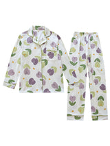 Cute 2Pcs Tulip Printed Pajama Set