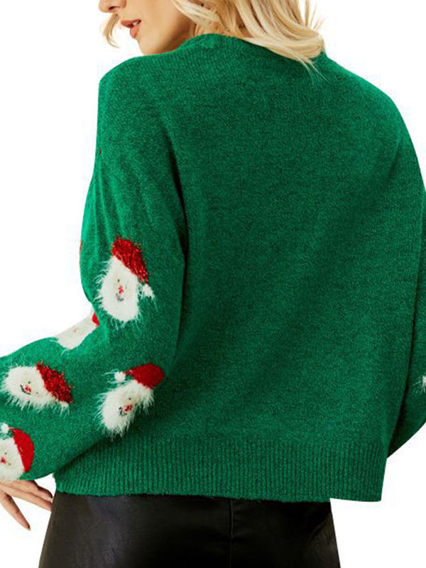 Santa Claus Feather Embelished Sweater