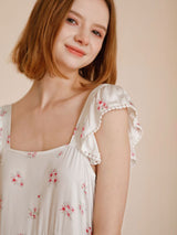 Kafiloe Peach Blossom Cluster Print Pajama Set