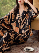 Satin 2Pcs Random Shirt Pajama Set