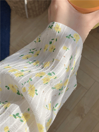 Cotton Floral Printed Nightdress