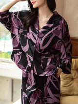 Satin 2Pcs Random Shirt Pajama Set