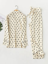 Polka Dot Long Sleeve Pajamas