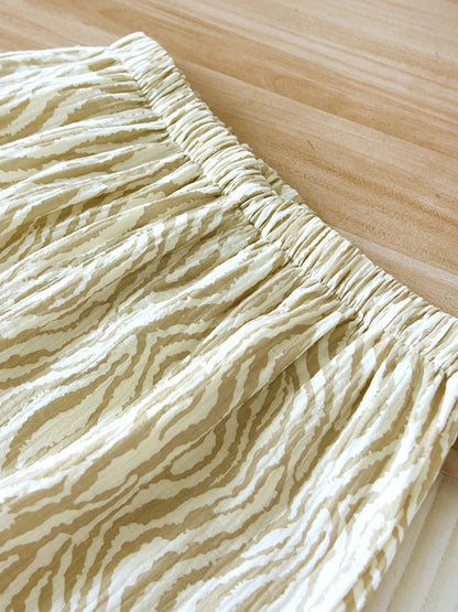 Cotton Vintage Wood Grain Pajama Set