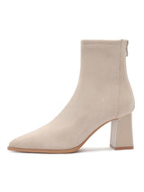 Simple Solid Color Ankle Boots