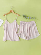 Kafiloe Polka Dot Cami & Shorts Pajama Set