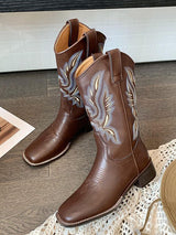 Embroidered Western Cowboy Boots