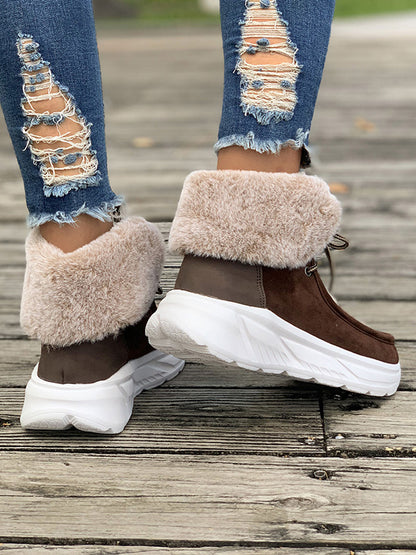 Velvet Decor Snow Boots