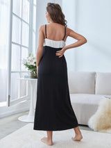 Bicolor Bow Tie Camisole Nightgown