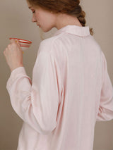 Kafiloe Solid Color Long Sleeve Pajama Set