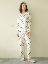 Kafiloe Polka Dot Pajama Set