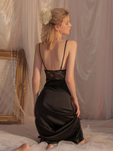 Kafiloe Lace V-Neck Chemise Nightdress