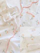 Conjunto Pijama Camisero Estampado Flores Pequeñas