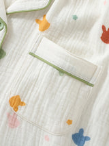 Rabbit Print Cotton Pajama Set