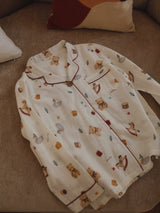 Cotton Cute Print Long Sleeve Pajama Set