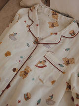 Cotton Cute Print Long Sleeve Pajama Set