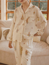 Cotton Cute Print Long Sleeve Pajama Set