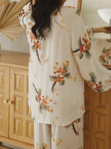 Cotton Fruit Print Long Sleeve Pajama Set