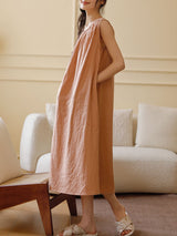 Casual Cotton Sleeveless Nightdress