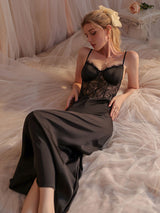 Kafiloe Lace V-Neck Chemise Nightdress