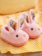 Kids Cute Rabbit Plush Cotton Slippers