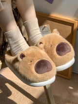 Cute Cartoon Animal Plush Cotton Slippers