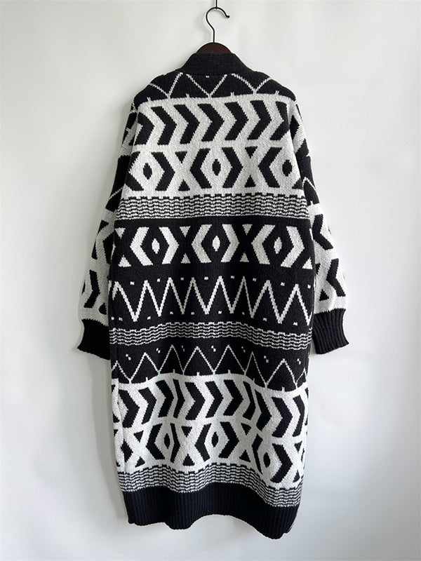 Geometry Buttom Sweater Cardigan