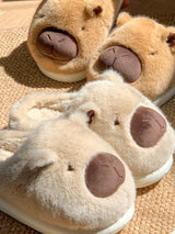 Cute Cartoon Animal Plush Cotton Slippers