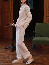 Stripe Long Sleeve Cotton Lounge Set