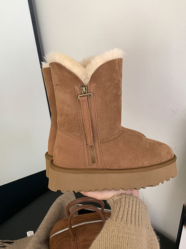 Boutique High Top Plush Winter Boots