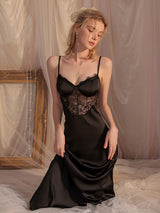 Kafiloe Lace V-Neck Chemise Nightdress