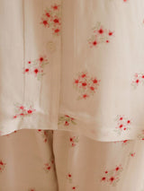 Kafiloe Peach Blossom Cluster Print Pajama Set
