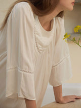 Flowy Lace Trim Nightdress