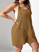 Solid Color Tank Romper