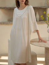 Flowy Lace Trim Nightdress