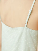 Kafiloe Polka Dot Cami & Shorts Pajama Set