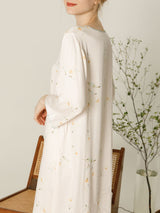 Casual Flower Print Cotton Nightdress