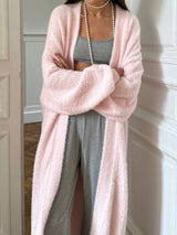 Balloon Sleeve Chunky Knitted Cardigan