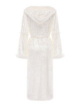 Kafiloe Velvet Lace Slip Nightgown