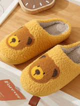 Teddy Bear Plush Slippers