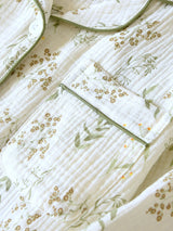 Green Leaves Long Sleeve Pajama Set