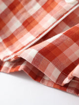 Kafiloe Plaid Long Sleeve Cotton Pajamas