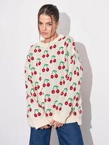 Cherry Print Sweater