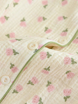 Cotton Tulip Print Pajamas Set