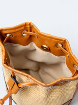 Casual Woven Drawstring Shoulder Bag