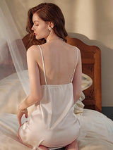 Satin Lace Camisole Nightgown