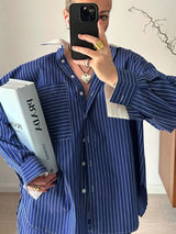 Long Sleeve Striped Shirt & Pants Set