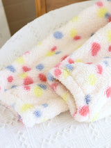 Colorful Dots Fleece Pajama Set