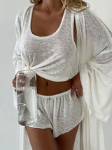 White Homewear 3-Piece Set
